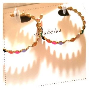 NWOT Stella and Dot Francis Hoops